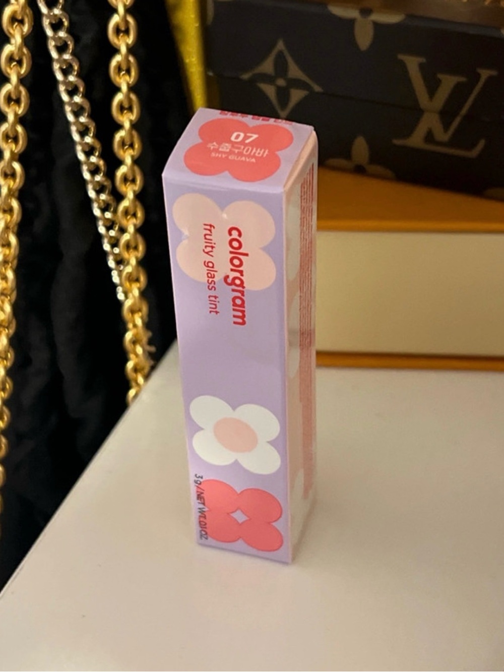 🪩 ColorGram Shy Guava Fruity Glass Tint Lip Gloss